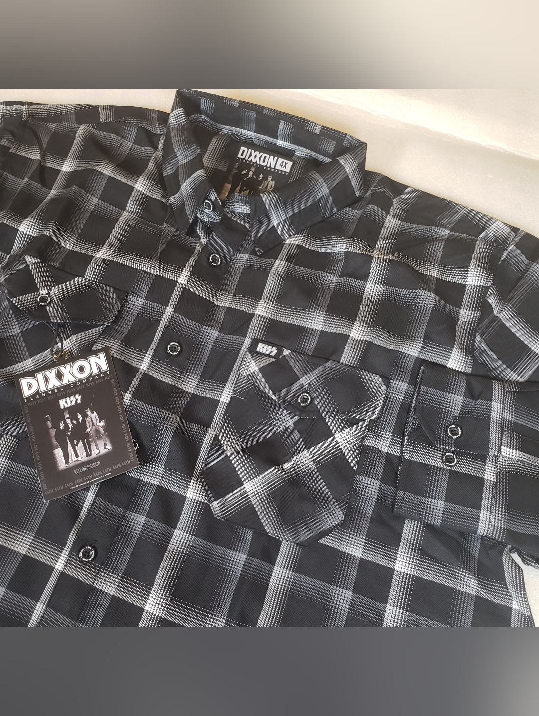 Nwt Dixxon Men's 4x 4xl "Kiss Dressed To Kill" Flannel Shirt